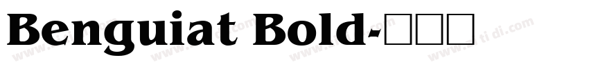 Benguiat Bold字体转换